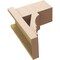 Ekena Millwork 8-in W x 14-in D x 18-in H Balboa Block Rough Cedar Woodgrain TimberThane Outlooker, Primed Tan OUTUR080X14X18BOA44RCPR - alternate 4
